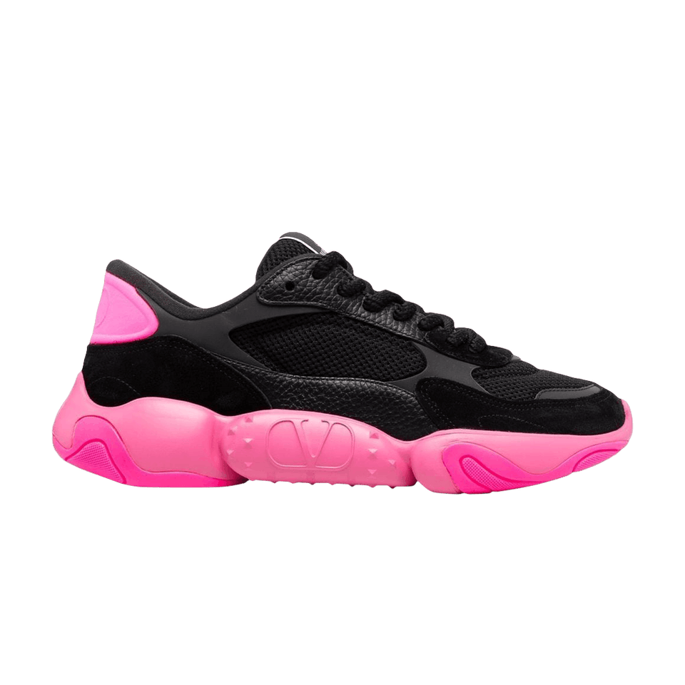 Valentino Bubbleback Sneaker Black Pink