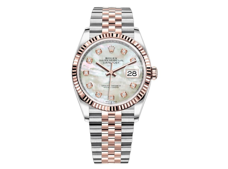 Rolex | Datejust | 126231 | Gold/Steel | 36 mm | Gold/Steel | Mother of pearl | Automatic