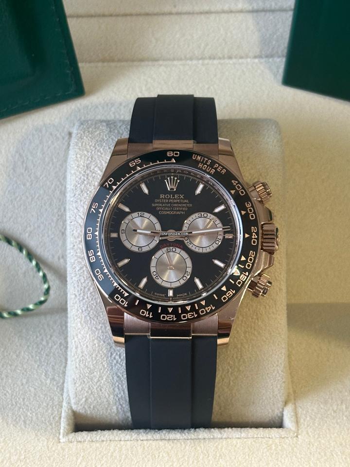 Rolex | Daytona | 126515ln-cm1-dc722 | Rose gold | 40 mm | Rubber | Black | Automatic