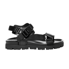 Prada Buckle Tape Sandal Black