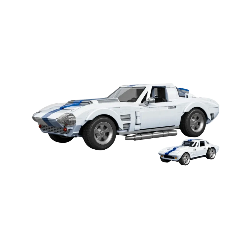 Mattel Brick Shop Hot Wheels Corvette Grand Sport Building Set