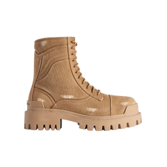 Balenciaga Combat Strike Boot In Brown