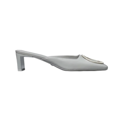 Tory Burch Ring Heeled Mule Silver