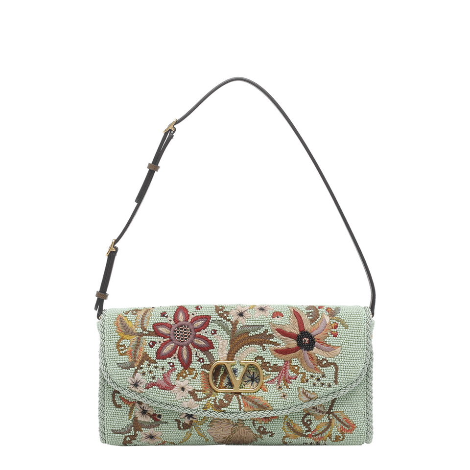 Valentino DeVain Small Leather Shoulder Bag - Multicolor