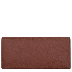 Longchamp Le Foulonné Long continental wallet Coffee