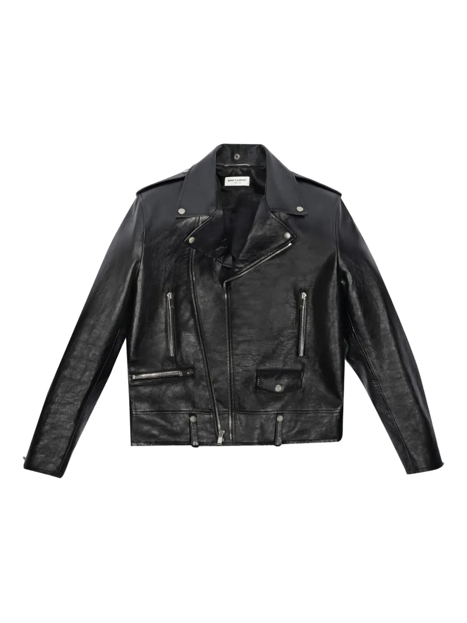 epaulettes zip biker jacket