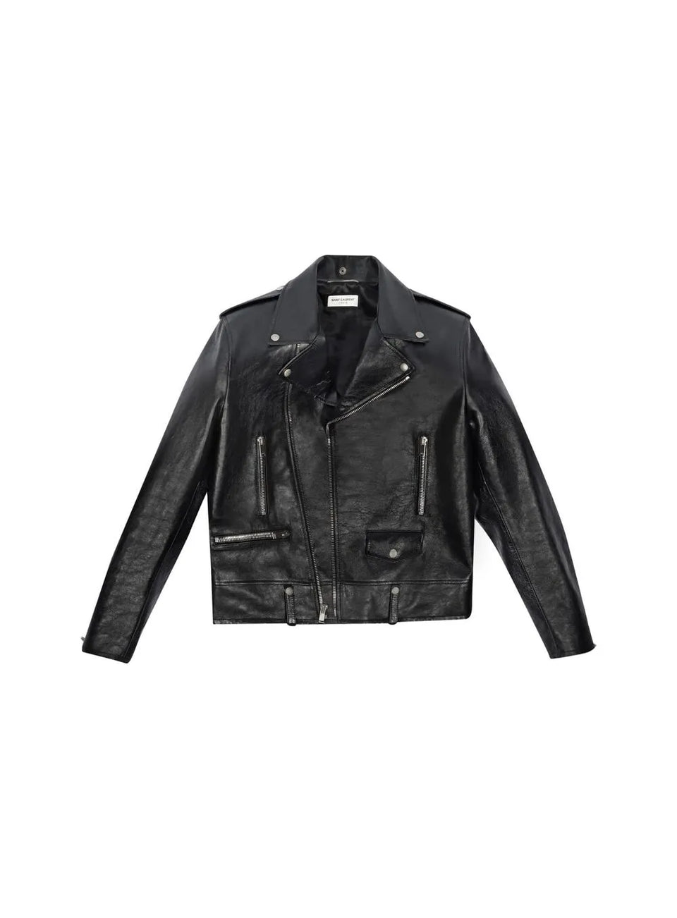 epaulettes zip biker jacket
