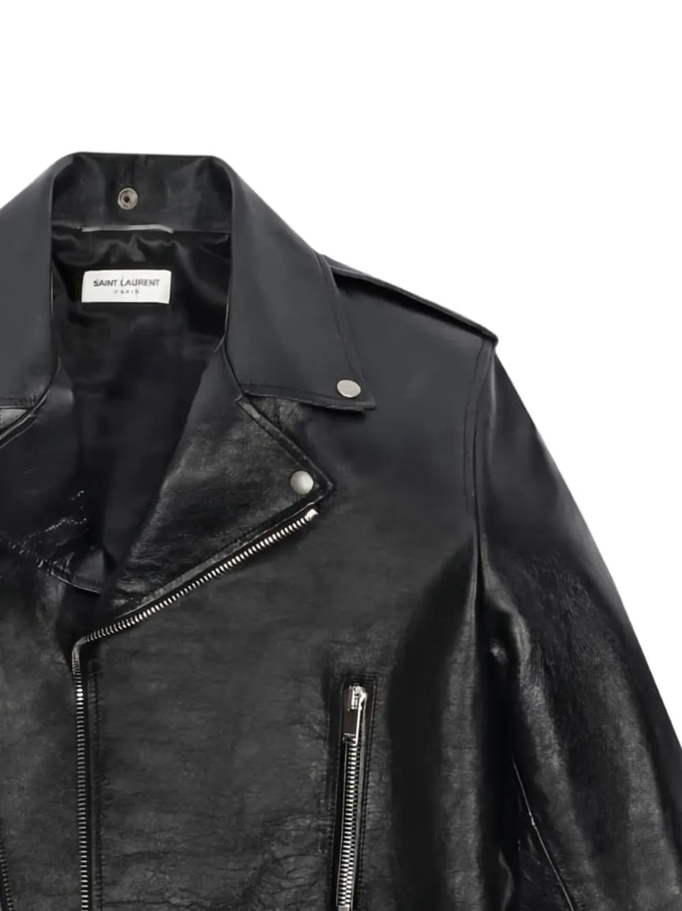 epaulettes zip biker jacket