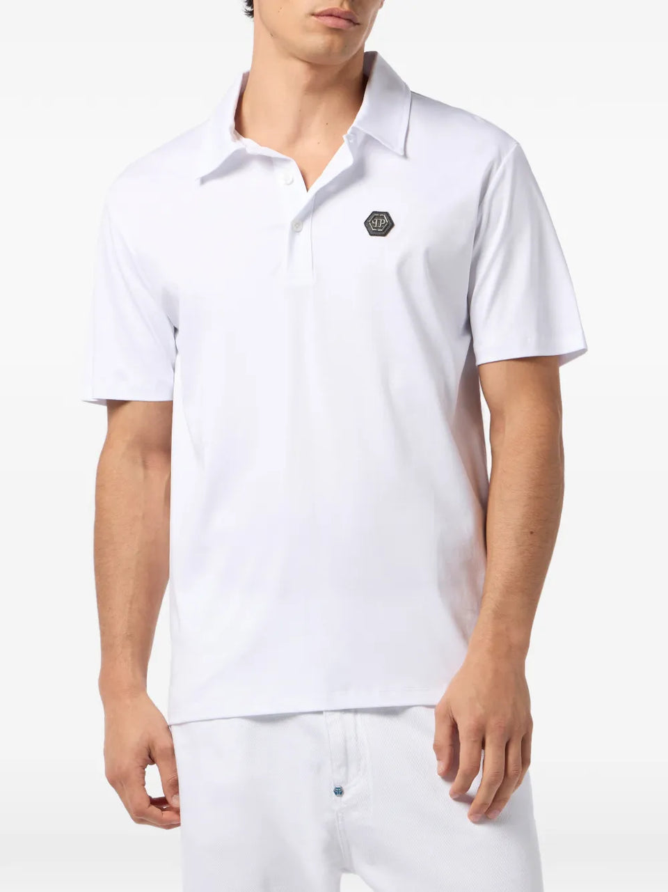 hexagon-logo polo shirt