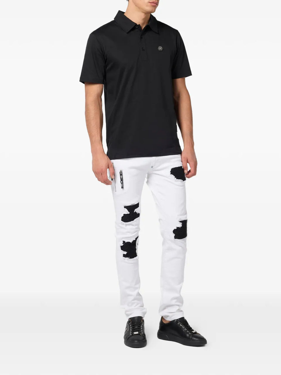 hexagon-logo polo shirt