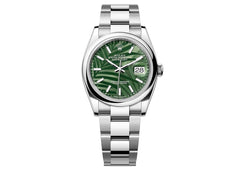 Rolex | Datejust | M126200-0020 | Steel | 36 mm | Steel | Green | Automatic