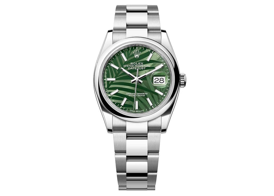 Rolex | Datejust | M126200-0020 | Steel | 36 mm | Steel | Green | Automatic
