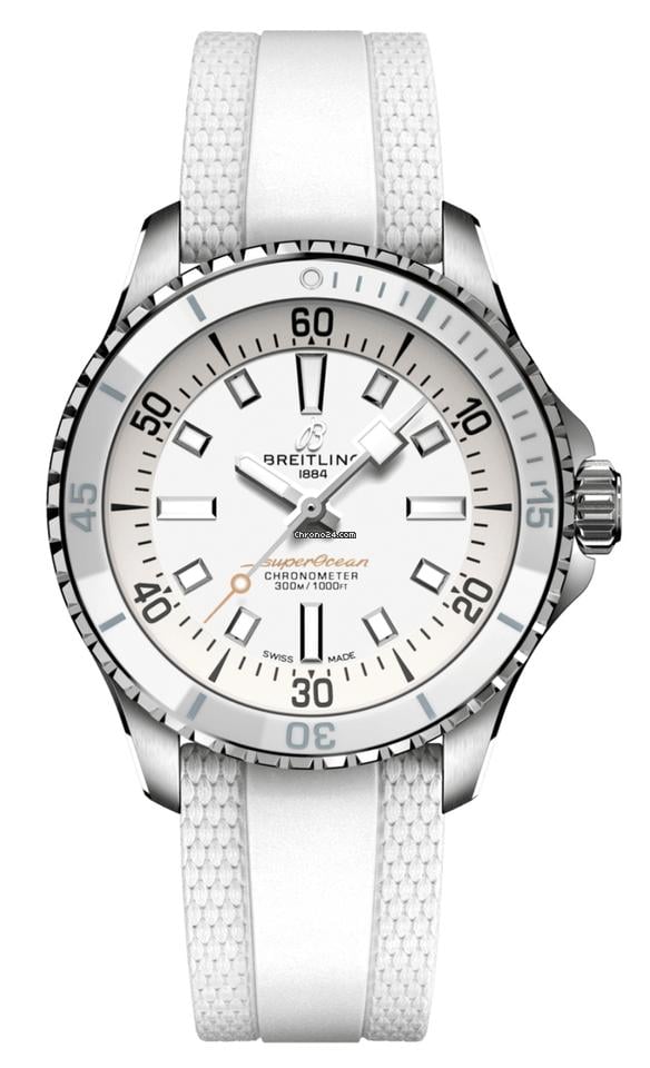 Breitling Superocean 36 Automatic 36mm White Dial NEW UNWORN A17377211 A1 S1