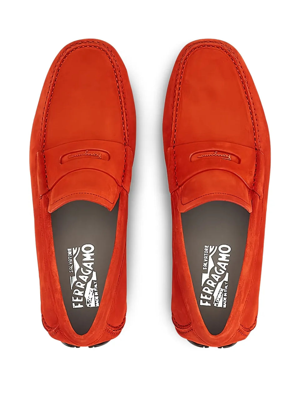 Suede leather loafers