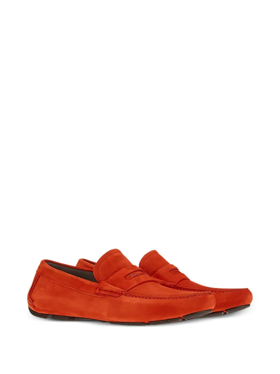 Suede leather loafers