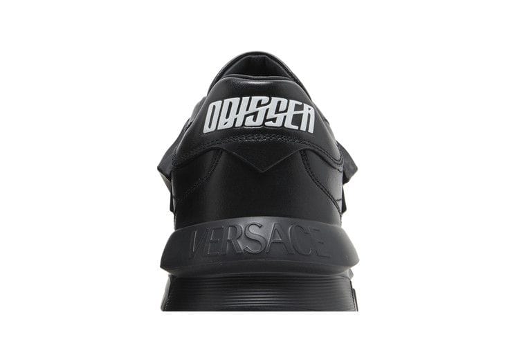 Versace Odissea Caged Rubber Medusa Sneaker Triple Black
