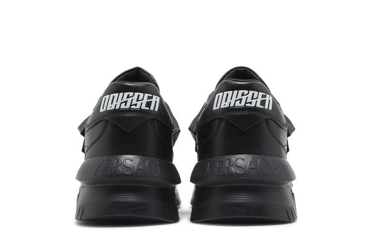 Versace Odissea Caged Rubber Medusa Sneaker Triple Black