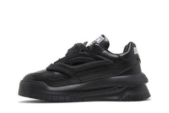 Versace Odissea Caged Rubber Medusa Sneaker Triple Black