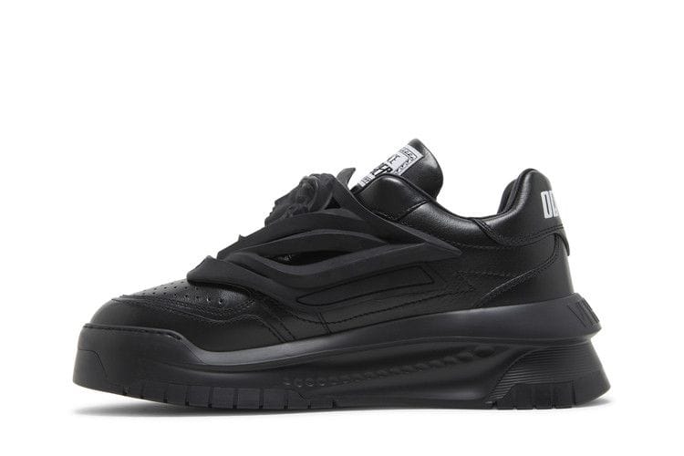 Versace Odissea Caged Rubber Medusa Sneaker Triple Black