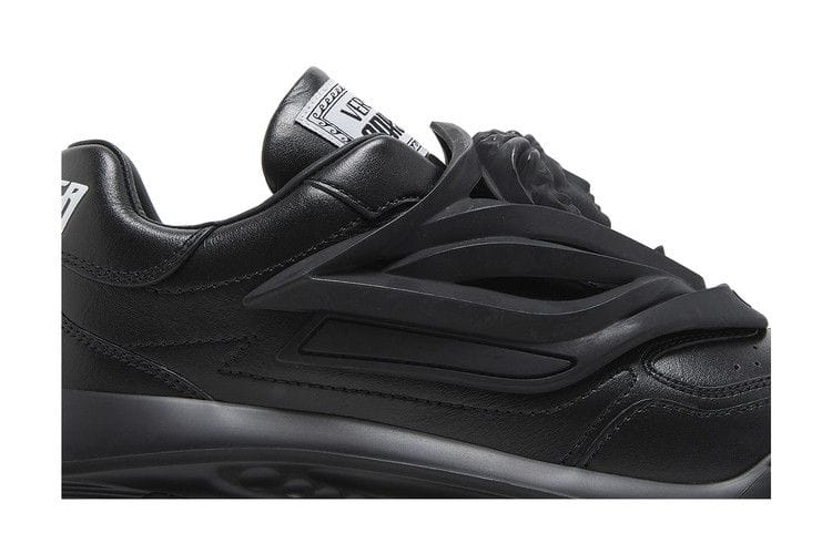 Versace Odissea Caged Rubber Medusa Sneaker Triple Black