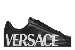 Versace Medusa Low Logo Print - Black