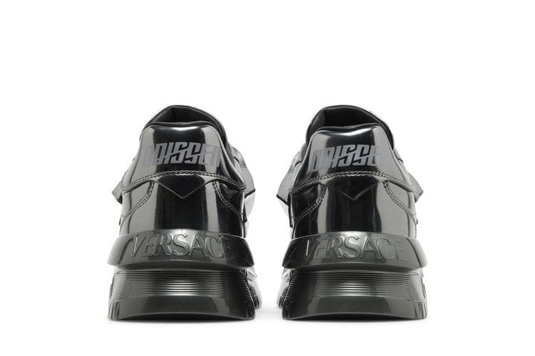 Versace Odissea Caged Rubber Medusa Sneaker Metallic Grey
