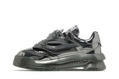 Versace Odissea Caged Rubber Medusa Sneaker Metallic Grey