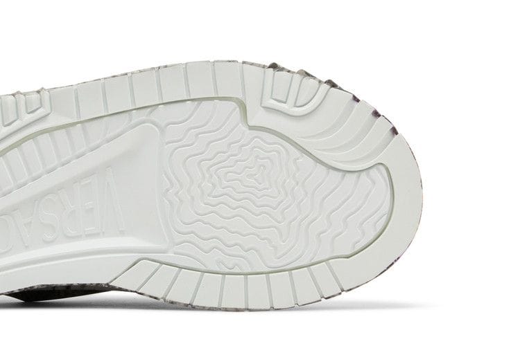 Versace Odissea Caged Rubber Medusa Sneaker Grey Orange Python