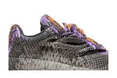 Versace Odissea Caged Rubber Medusa Sneaker Grey Orange Python