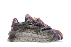 Versace Odissea Caged Rubber Medusa Sneaker Grey Orange Python
