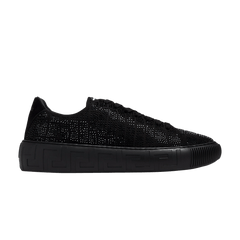 Versace Greca Low Crystal Croc Effect - Black