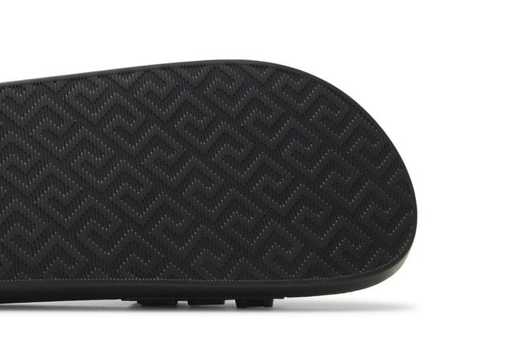 Versace Slide Allover Logo - Black