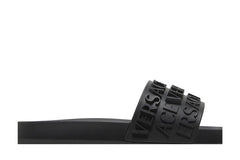 Versace Slide Allover Logo - Black