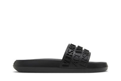 Versace Slide Allover Logo - Black