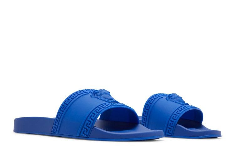 Versace Palazzo Medusa Pool Slide Royal Blue