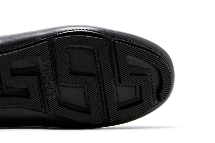 Versace LA Medusa Driver Loafer Black Gold
