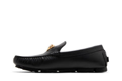 Versace LA Medusa Driver Loafer Black Gold