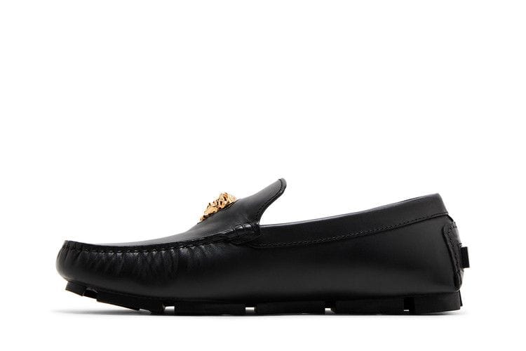 Versace LA Medusa Driver Loafer Black Gold
