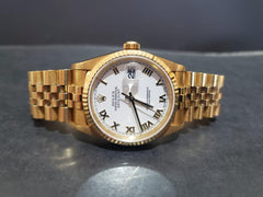 Rolex | Datejust | 16238 | Yellow gold | 36 mm | Yellow gold | White | Automatic