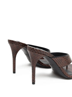 Infradito snakeskin-effect sandals