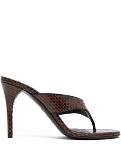 Infradito snakeskin-effect sandals