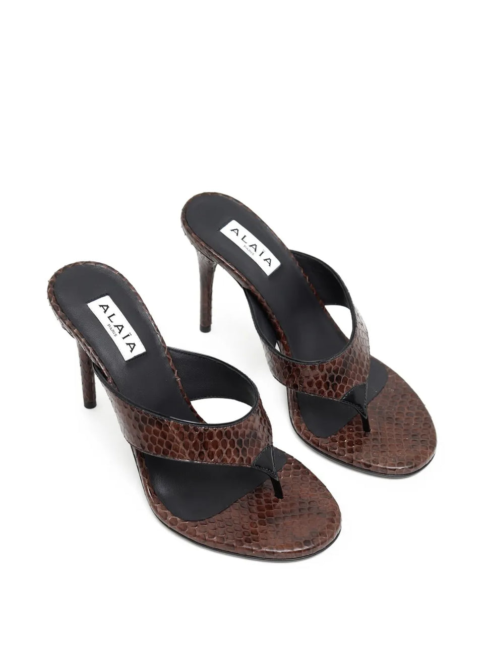 Infradito snakeskin-effect sandals