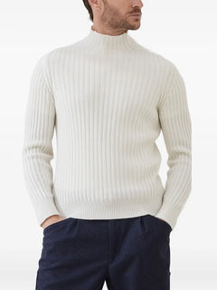 wide-ribbed sweater