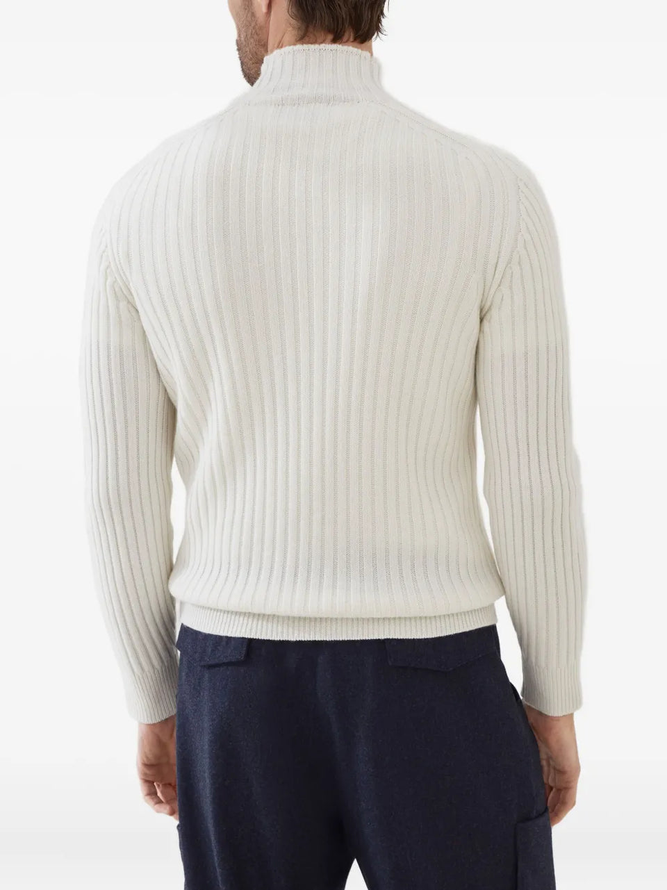 wide-ribbed sweater