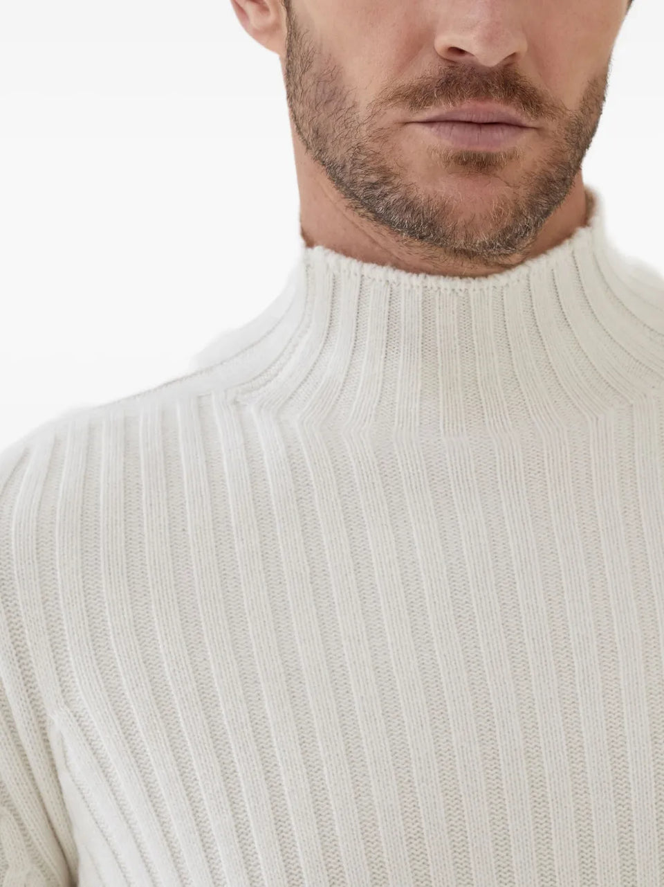 wide-ribbed sweater