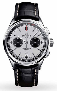 Breitling Premier B01 Chronograph 42mm White Panda Dial NEW UNWORN AB0118221 G1 P1