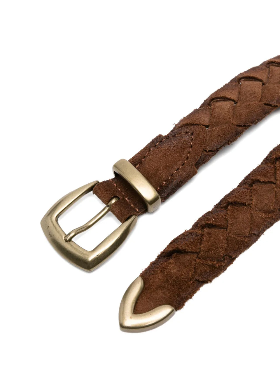 braided leather belt