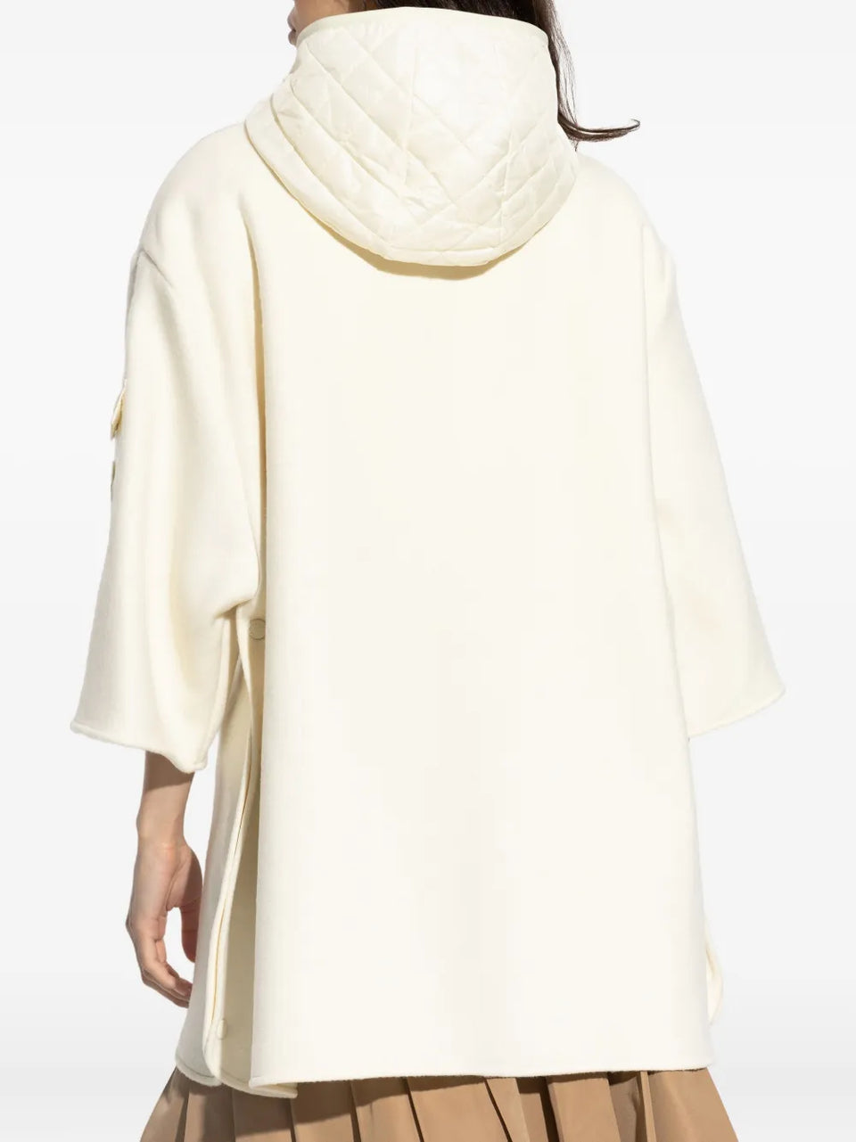 zip-up hooded cape