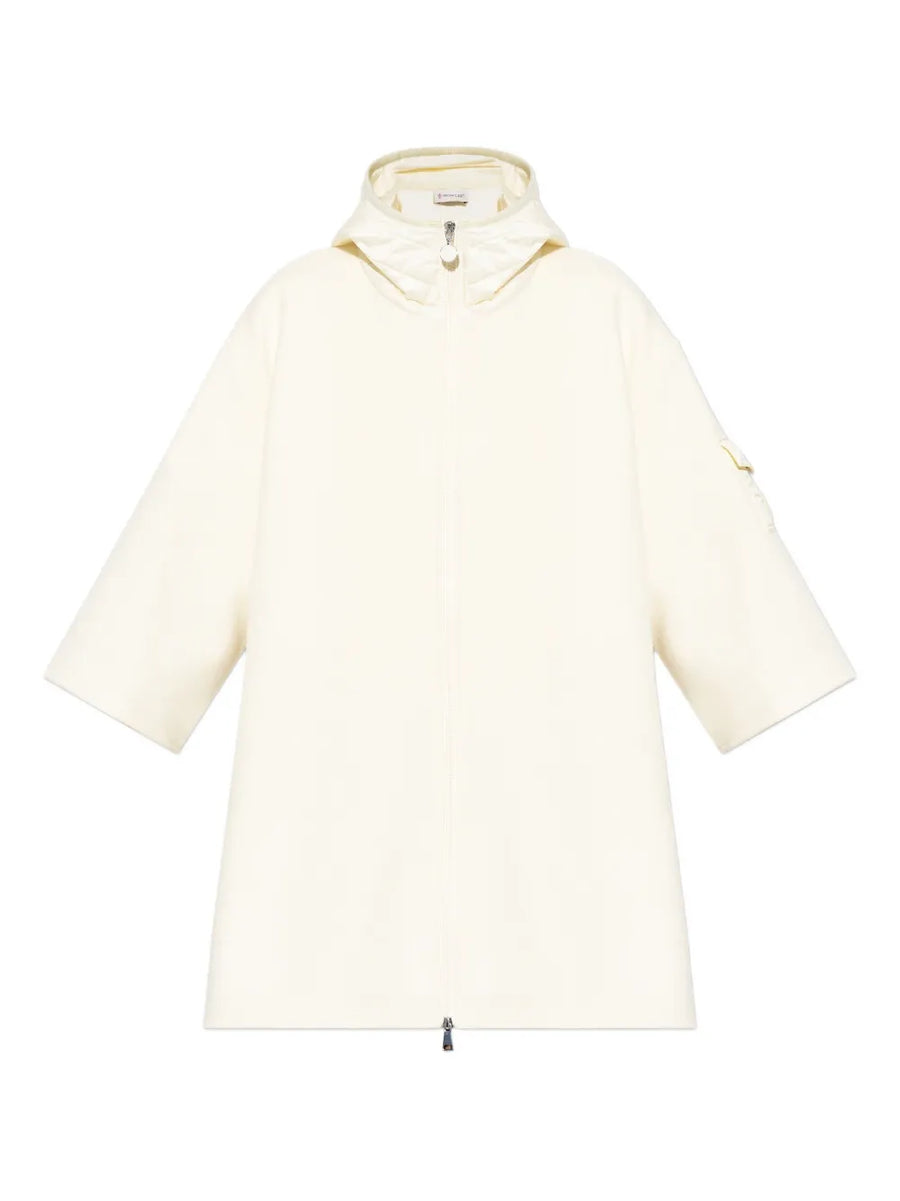 zip-up hooded cape