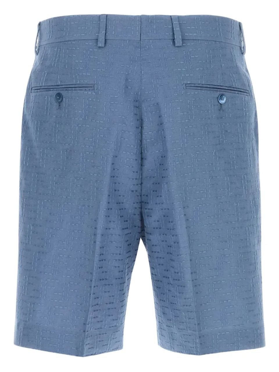 linen-blend shorts